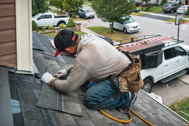 Professional Emergency Roof Repair technician working in Port Matilda, PA